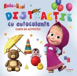 Masha si Ursul. Distractie cu autocolante. Carte de activitati de Anonim