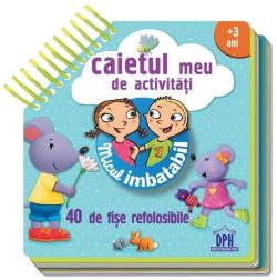 Micul Imbatabil  3 ani. Caietul meu de activități (40 de fișe refolosibile)