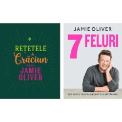 Set 2 carti Jamie Oliver de Craciun