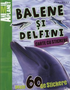 Carte cu stickere: Balene si delfini