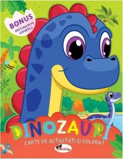 Dinozauri. Carte de colorat cu activități de Dreamland Publications