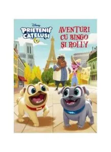 Disney. Prietenii cățeluși. Să pictăm cu Bingo și Rolly. Carte de colorat cu pensulă și acuarele