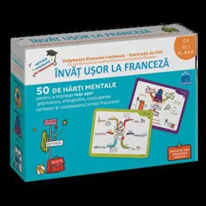 Invat usor la franceza - 50 de harti mentale pentru a intelege mai usor gramatica, ortografia, conjugarea verbelor si vocabularul limbii franceze de Stephanie Eleaume-Lachaud