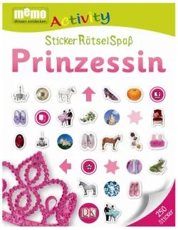Memo Activity. Prinzessin. StickerRätselSpaß