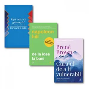 Pachet Regele Junglei. Esti ceea ce gandesti. De la idee la bani. Curajul de a fi vulnerabil de Napoleon Hill