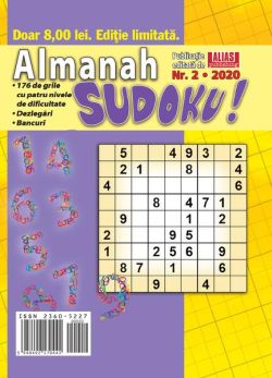Almanah Sudoku Nr. 2/ 2022