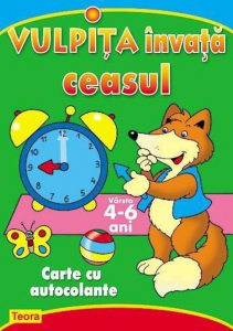 Vulpita invata ceasul - carte cu autocolante