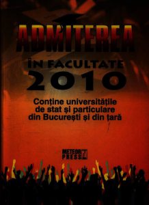 Admiterea in facultate 2010