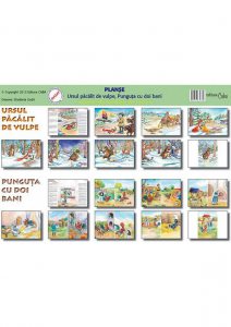 Planse povesti - Ursul pacalit de vulpe, Punguta cu doi bani