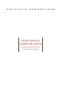 Carte de vizita - Cum am devenit maghiar