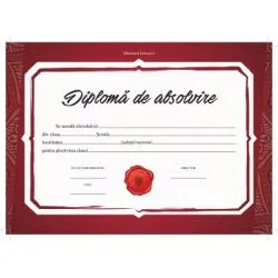 Diploma de absolvire (DZC02) de Diploma Scolara