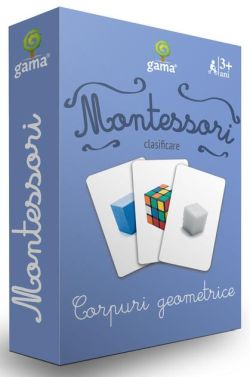 Corpuri geometrice. Cărţi de joc Montessori