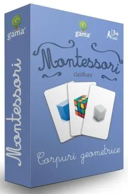 Corpuri geometrice. Cărţi de joc Montessori
