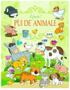Lipeste pui de animale. 250 autocolante