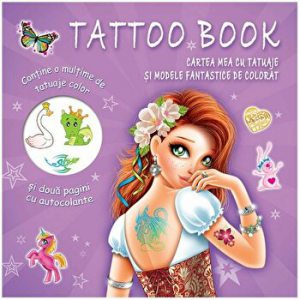 Tattoo Book Cartea mea cu tatuaje si modele fantastice de colorat