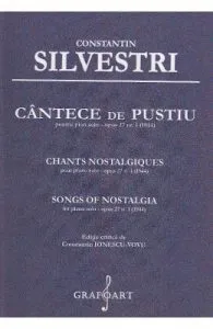 Cantece de pustiu pentru Pian solo opus 27 Nr.1 de Constantin Silvestri