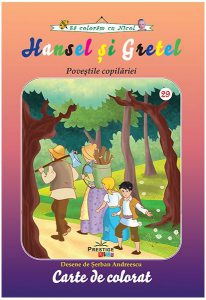 Hansel și Gretel. Carte de colorat