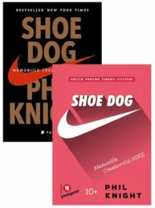 Pachet Shoe Dog pentru adulti si tineri cititori de Phil Knight