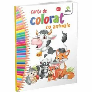 Carte colorat cu animale