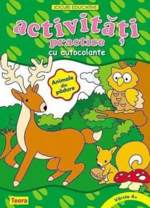 Activitati practice cu autocolante - in padure