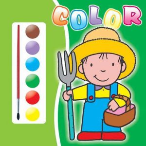Carte de colorat 4- contine acuarele si pensula