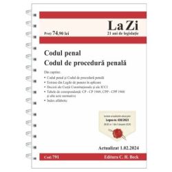 Codul penal si Codul de procedura penala. Actualizat la 1. 02. 2024