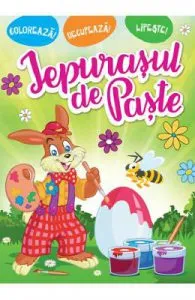 Iepurasul de Paste. Coloreaza! Decupeaza! Lipeste!