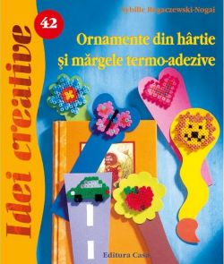 Ornamente din hârtie şi mărgele termo-adezive. Idei creative 42
