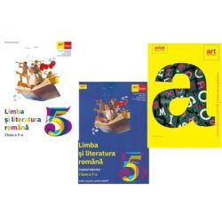 Pachet complet Limba si literatura romana clasa a 5-a. Manual, caiet si cartea de gramatica