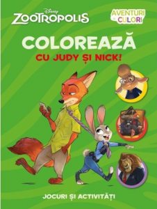 Disney. Zootropolis. Coloreaza cu Judy si Nick