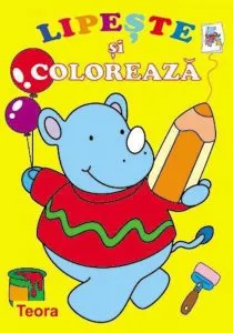 Seria Lipeste si coloreaza - Rinocerul