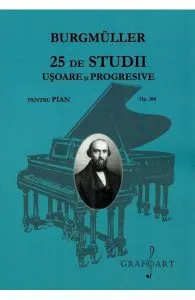 25 de studii usoare si progresive pentru pian. Opus 100 de Burgmuller