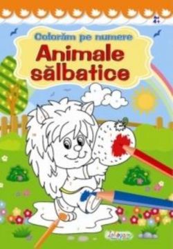 Animale sălbatice. Colorăm pe numere