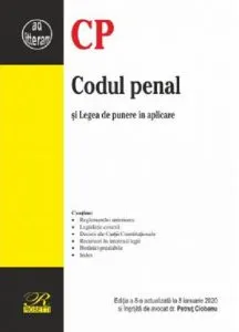Codul penal. Editia a 8-a actualizata la 8 ianuarie 2020 de Petrut Ciobanu
