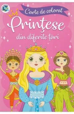 Printese din diferite tari. Carte de colorat de Luminita Albu