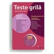 Teste grila. Editia a 8-a. Vol. 1. Drept civil • Drept procesual civil de Mihaela Tabarca