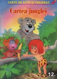 Cartea junglei. Carte de citit si colorat