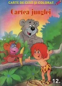 Cartea junglei. Carte de citit si colorat