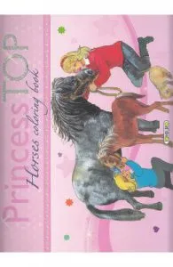Princess Top de Horses Coloring Book