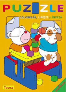 Puzzle - Coloreaza, lipeste si invata. Dreptunghiul