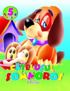Puzzle cu versuri - Catelusul somnoros