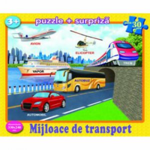 Puzzle - Mijloace de transport (30 piese)