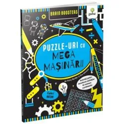 Puzzle-uri cu mega masinarii. Brain Booster de Vicky Barker