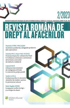 Revista romana de Drept al Afacerilor Nr.2/2023