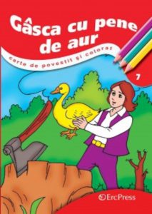 Gasca cu pene de aur - carte de povestit si colorat