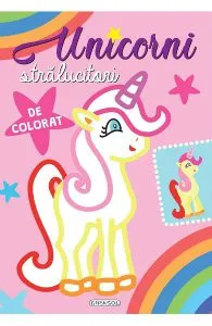 Unicorni stralucitori de colorat: Roz