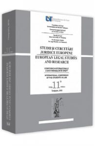 Conferinta internationala a doctoranzilor in drept. Studii si cercetari juridice europene 2020