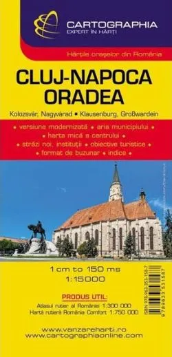 Hartă rutieră Cluj-Napoca - Oradea