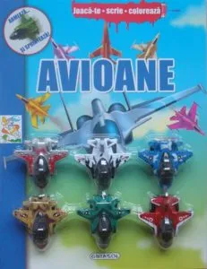 Joaca-te, scrie, coloreaza - Avioane