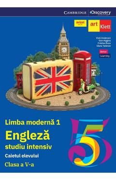Limba engleza. Limba moderna 1. Studiu intensiv - Clasa 5 - Caietul elevului